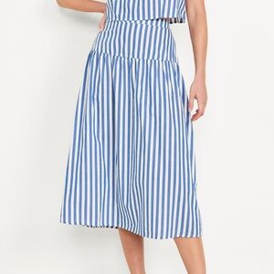 NWT! Dropped-Waist Midi Skirt